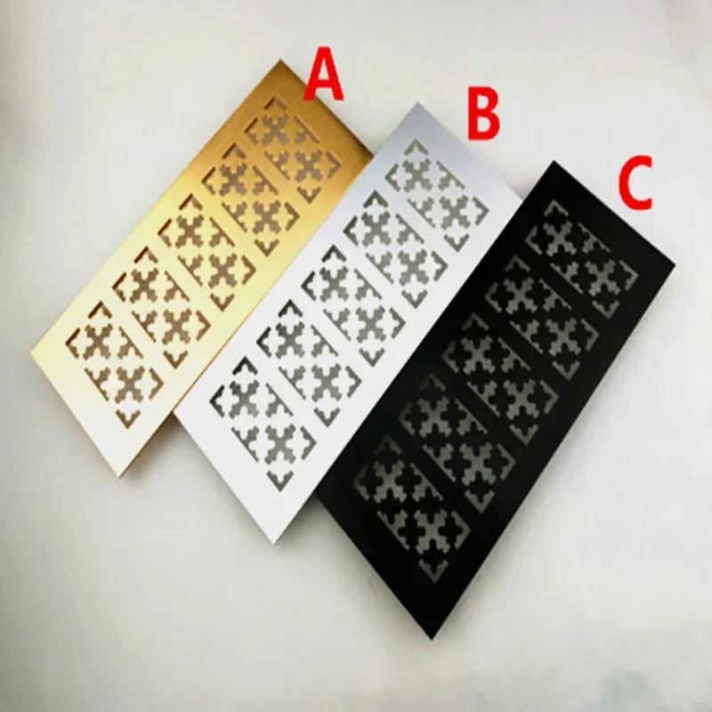 Ventilation Grille Aluminum - 8cm ventilation grille Wide Anodized Aluminum