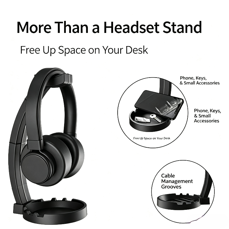 Headphone Stand With Storage T - Headphone Parts ulasan dan harga