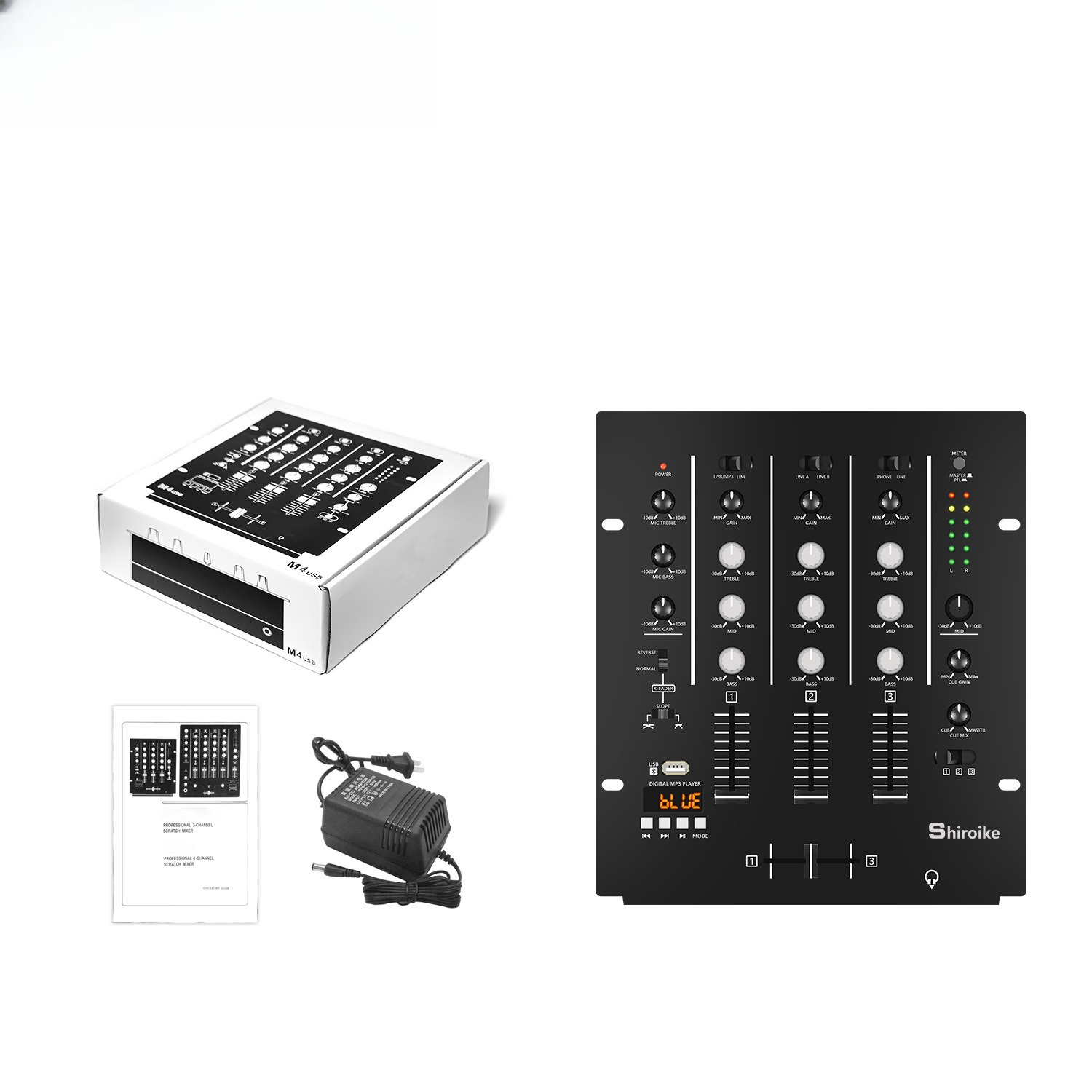 4-Channel DJ Mixer, Profession - Audio Interface ulasan dan harga