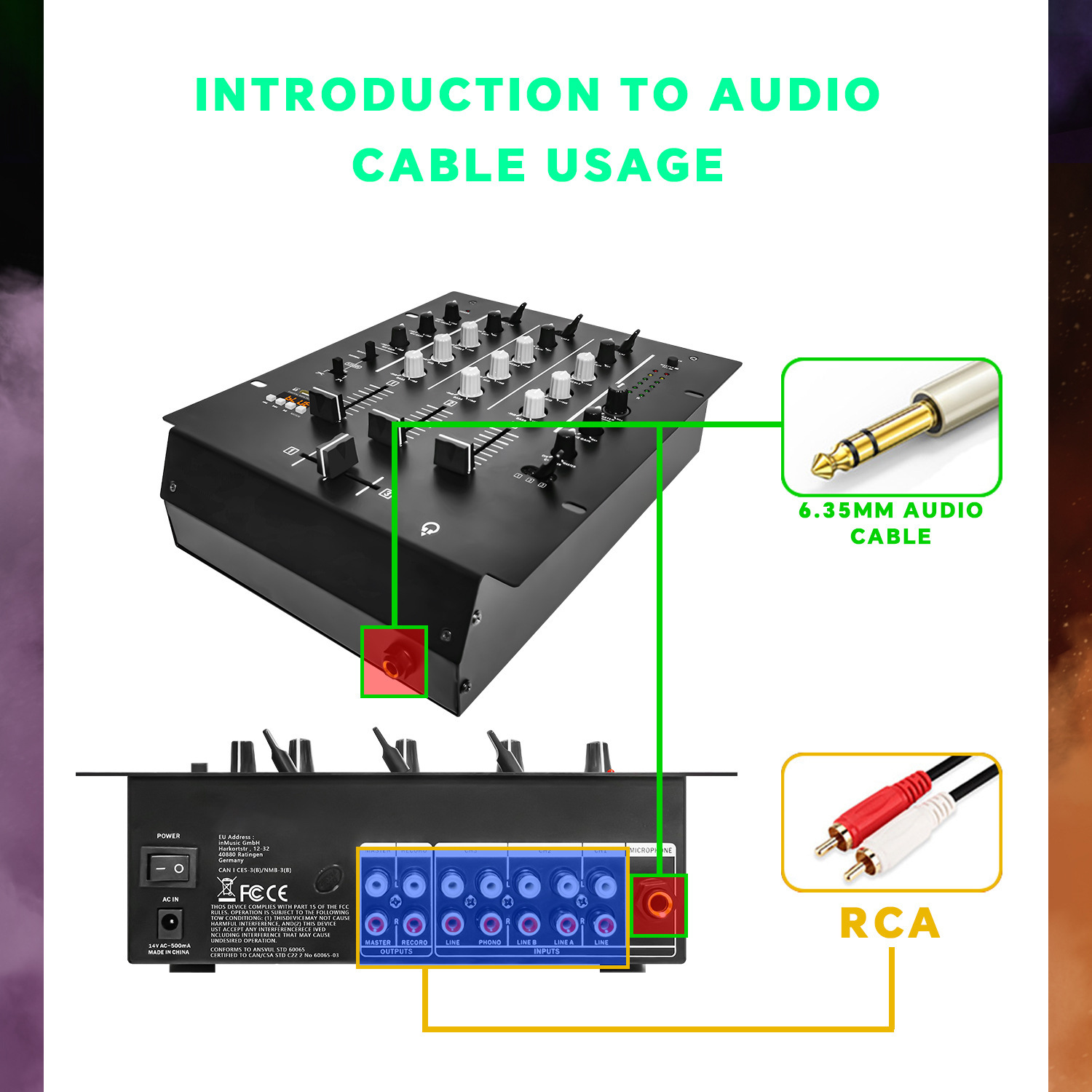 4-Channel DJ Mixer, Profession - Audio Interface ulasan dan harga