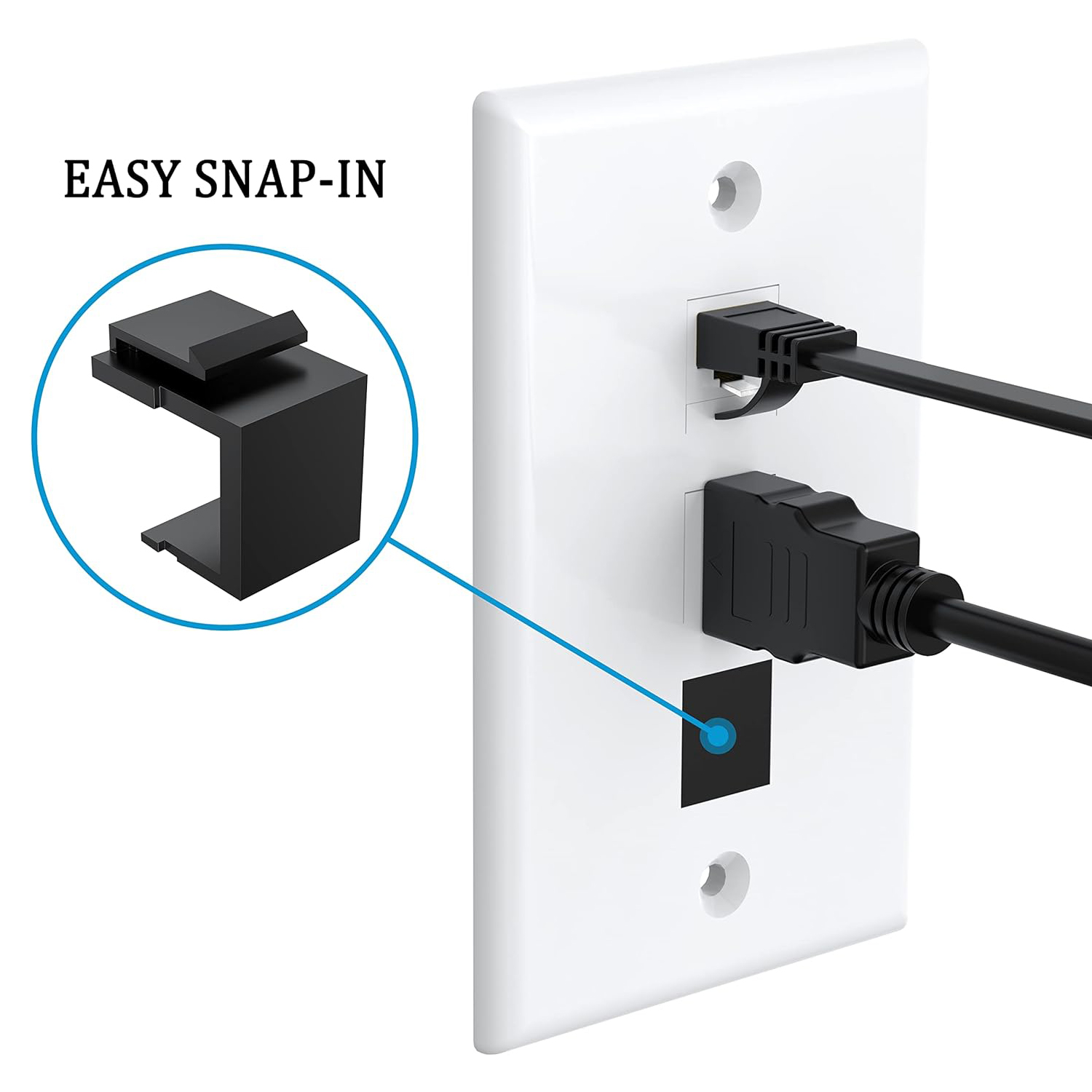 ZoeRax 30-Pack Blank Keystone  - Rj45 Jack ulasan dan harga