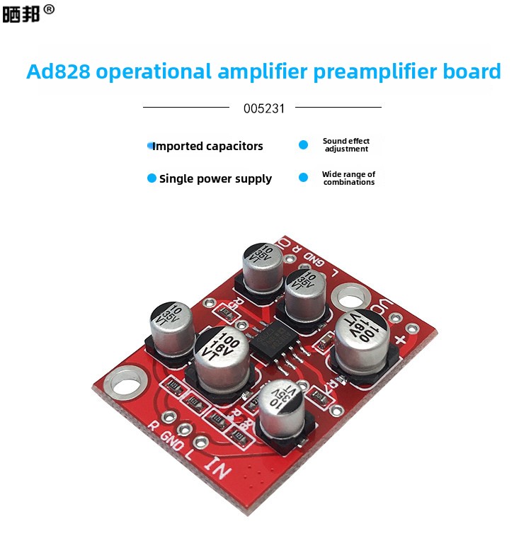 CHN 2027 Fever class AD828 op  - Audio Amplifier Board ulasan dan harga