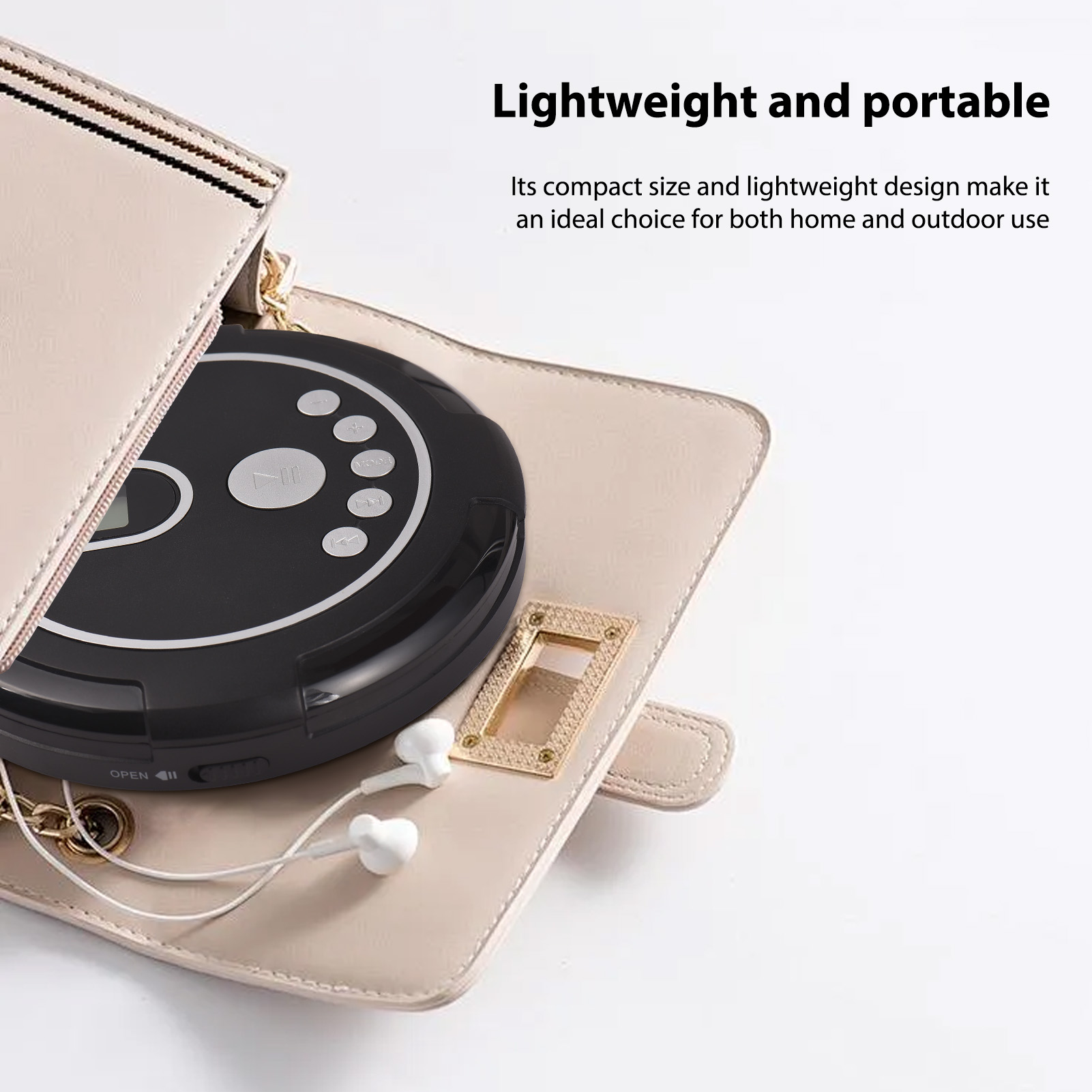 CD Player with Wired Headphone - Speaker Wire ulasan dan harga