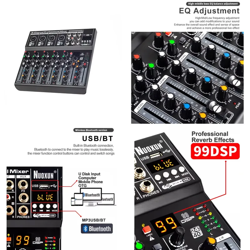 Audio Mixer Sound Board Consol - Audio Interface ulasan dan harga