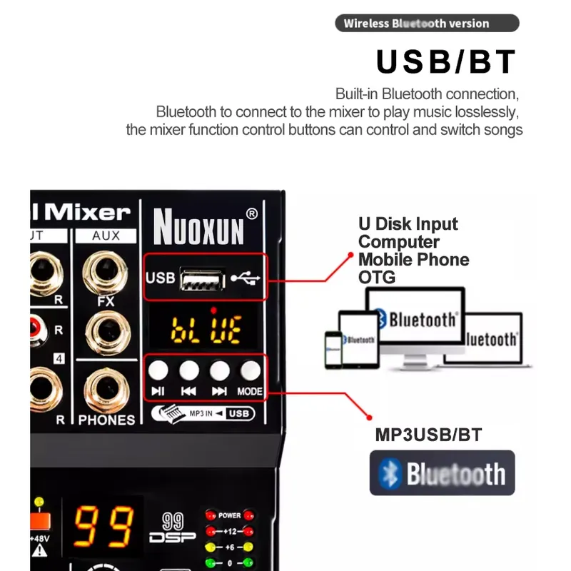 Audio Mixer Sound Board Consol - Audio Interface ulasan dan harga