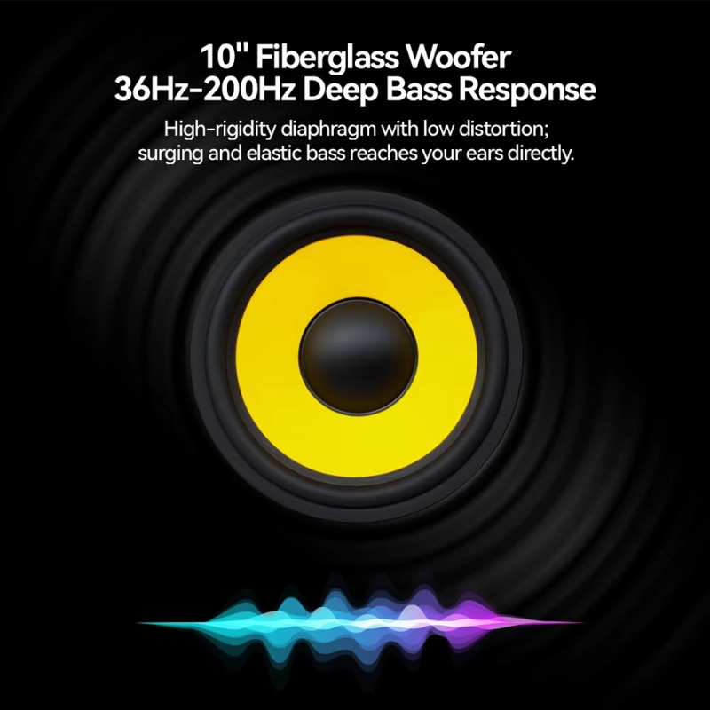 10 Inch Powered Deep Bass Subw - Subwoofer ulasan dan harga
