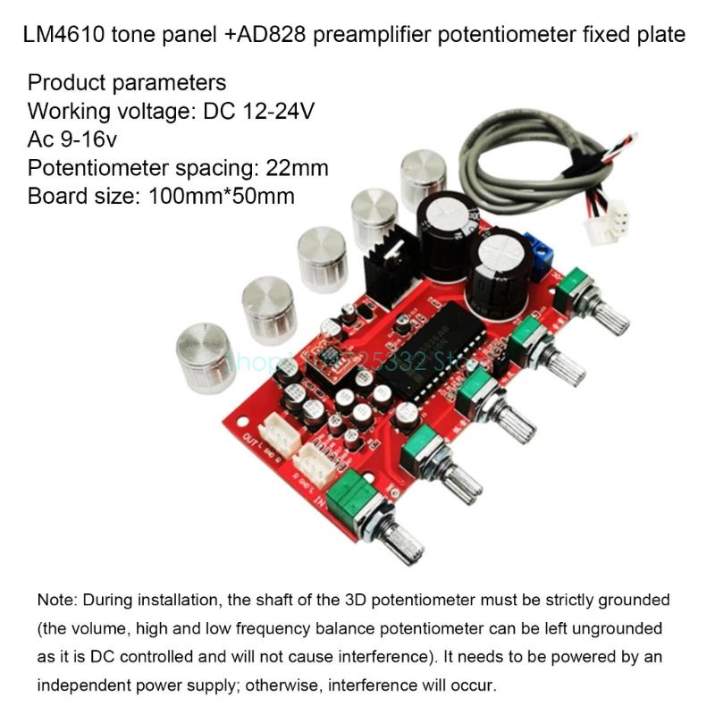 LM4610 Tone Preamp Sound Board - Volume Control Board ulasan dan harga