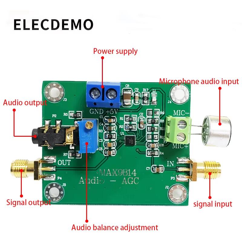 Electret Mic AGC Amplifier Mod - Audio Amplifier Board ulasan dan harga