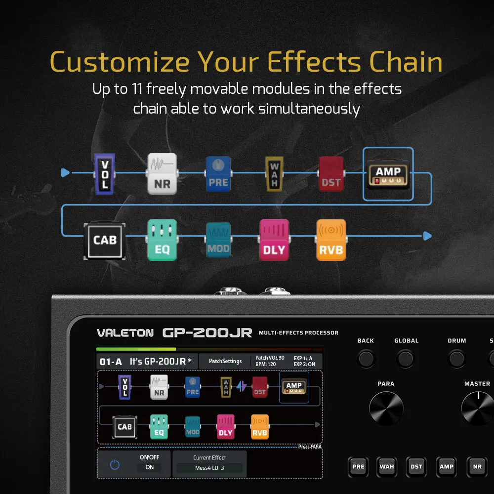 VALETON GP-200JR Guitar Bass A - Audio Interface ulasan dan harga