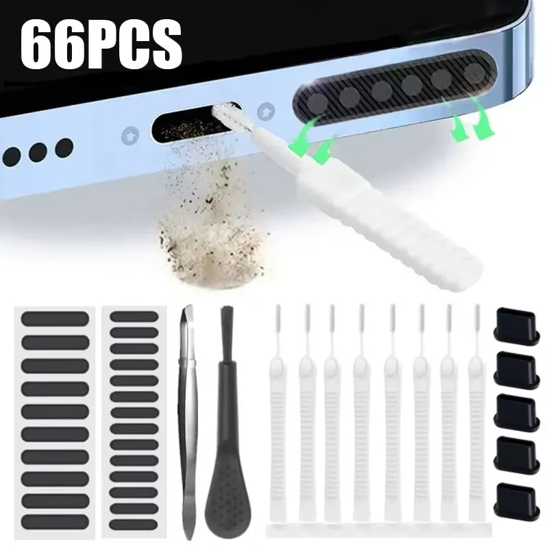 66pcs Phone Charging Port Clea - Speaker Terminal ulasan dan harga