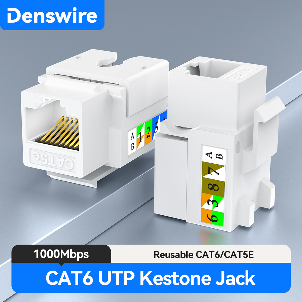 Denswire RJ45 Cat5E/6 Keystone - Rj45 Jack ulasan dan harga