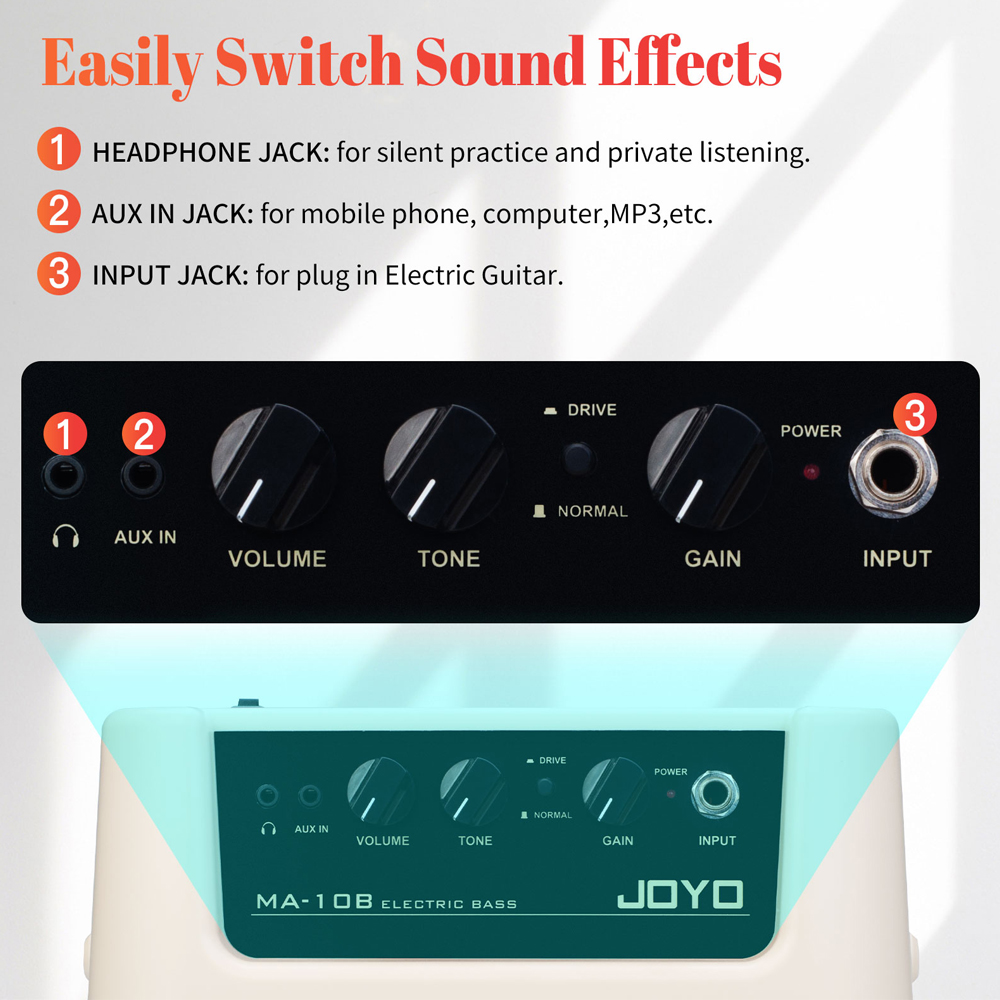 JOYO MA-10B Mini Bass Amplifie - Speaker Terminal ulasan dan harga